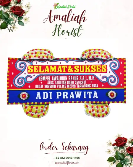 Papan Bunga Ucapan Selamat Putridalem
